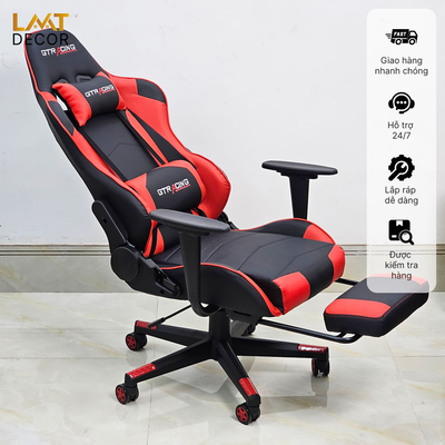 Ghế Gaming Cao Cấp SRASER - GTRACING – Đẳng Cấp Ngả Lưng 180° & Gác Chân Thông Minh