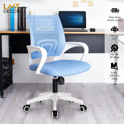 Ghế Văn Phòng Lưng Lưới Cao Cấp – Giải Pháp Làm Việc Thoáng Mát & Êm Ái
